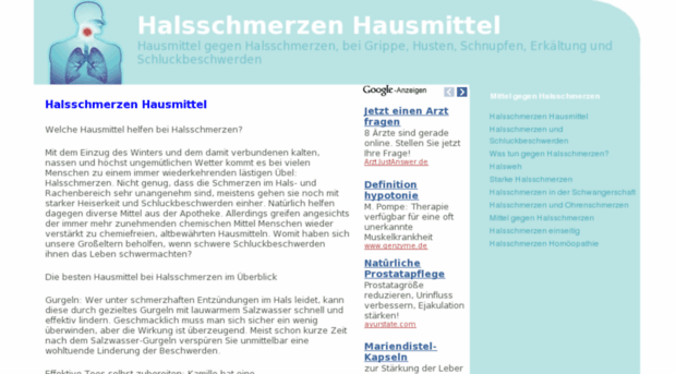 halsschmerzenhausmittel.com