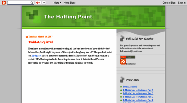 haltingpoint.blogspot.com