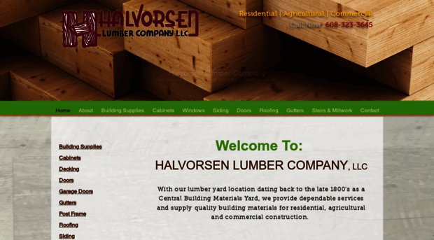 halvorsenlumbercompany.com