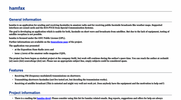 hamfax.sourceforge.net