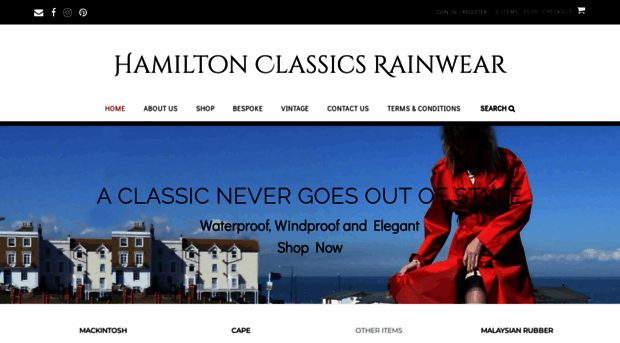 hamiltonclassicsrainwear.co.uk