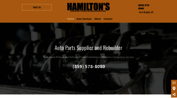 hamiltonsalternatorsandstarters.com