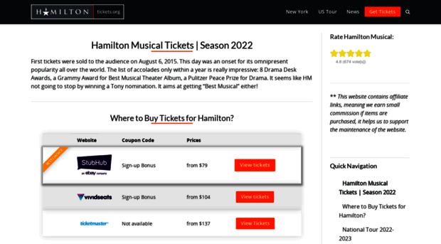 hamiltontickets.org