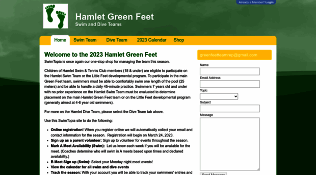 hamletgreenfeet.swimtopia.com