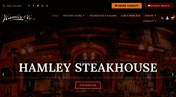 hamleysteakhouse.com