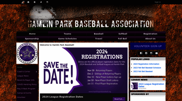 hamlinparkbaseball.org