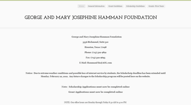 hammanfoundation.org