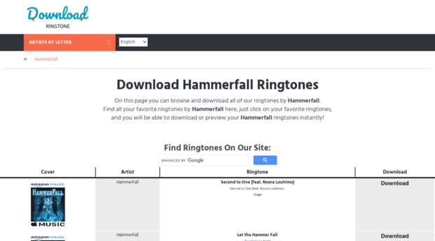 hammerfall.download-ringtone.com