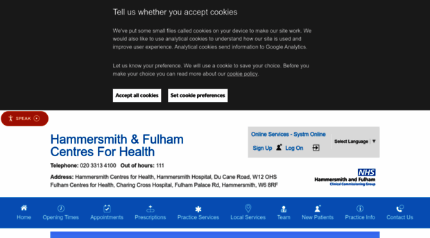 hammersmithandfulhamcentresforhealth.nhs.uk