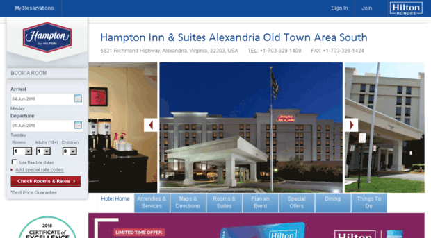 hamptoninnalexandria.com