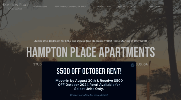 hamptonplaceapts.com