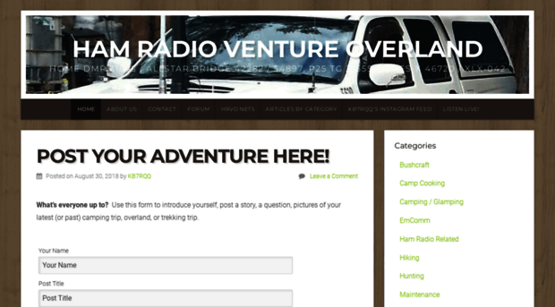 hamradioventureoverland.com