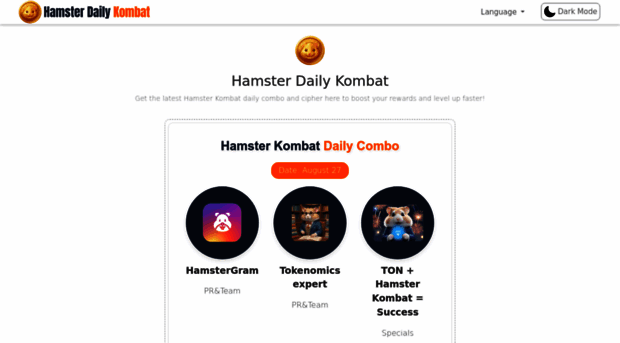 hamsterdailykombat.com