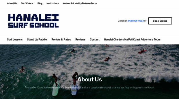 hanaleisurfschool.com