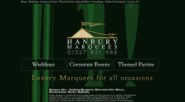 hanburymarquees.co.uk