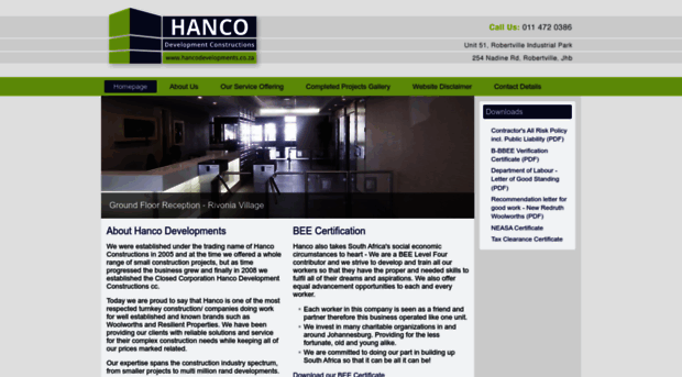 hancodevelopments.co.za