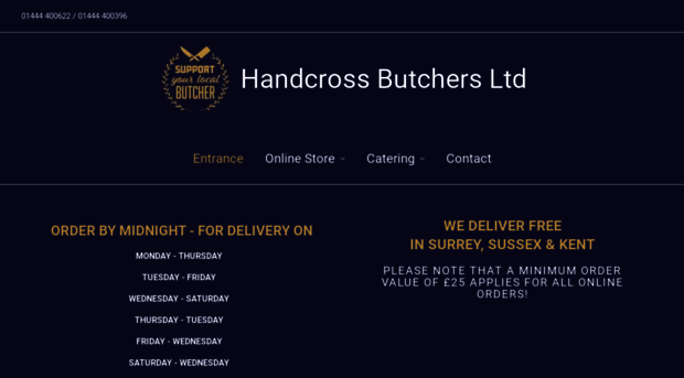 handcrossbutchers.co.uk