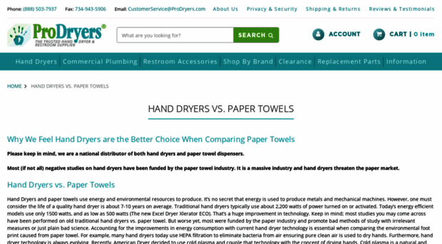 handdryersvspapertowels.com