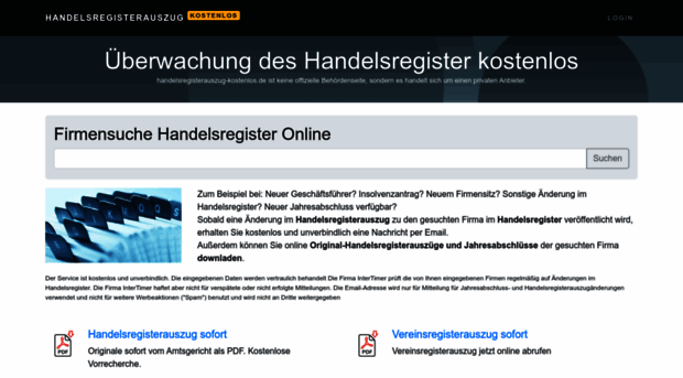 handelsregisterauszug-kostenlos.de