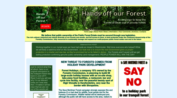 handsoffourforest.org