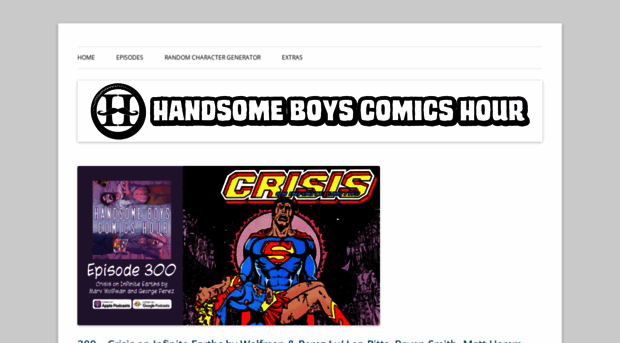 handsomeboyscomicshour.com