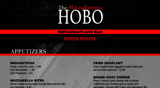 handsomehobopizzeria.com