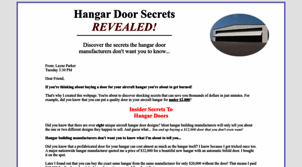 hangardoorsecrets.com