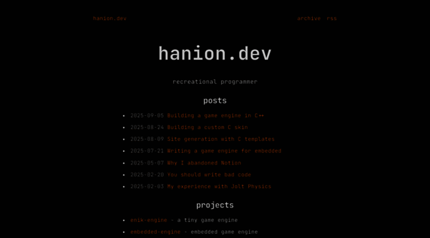 hanion.dev