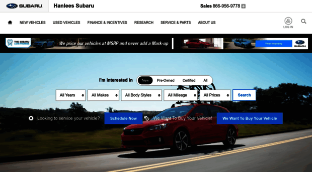 hanleessubaru.com