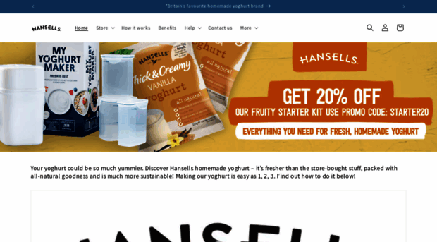 hansellsyoghurt.com