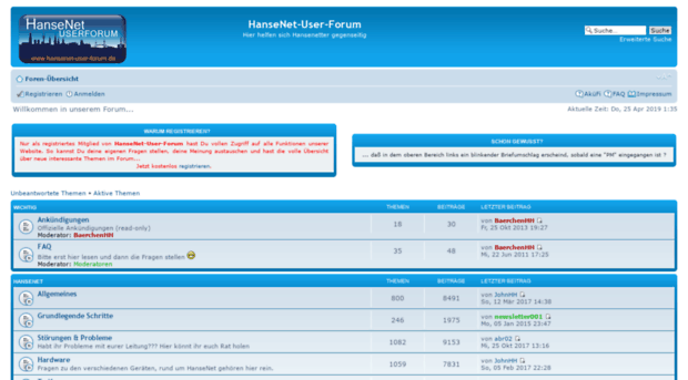 hansenet-user-forum.de