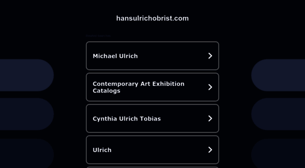 hansulrichobrist.com