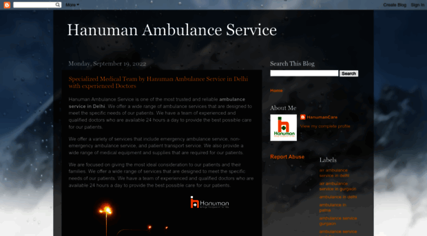 hanumanambulanceservice.blogspot.com