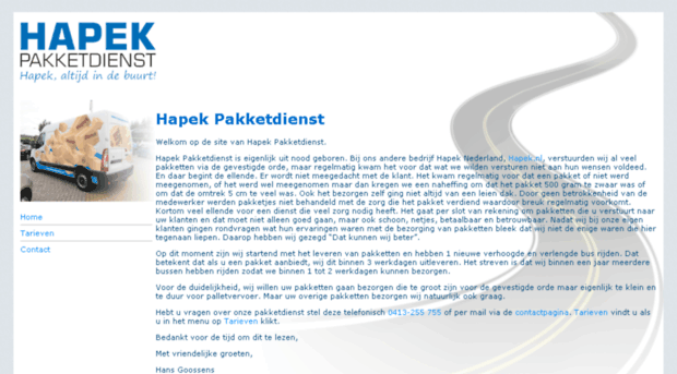 hapekpakketdienst.nl