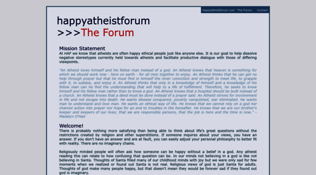 happyatheistforum.com