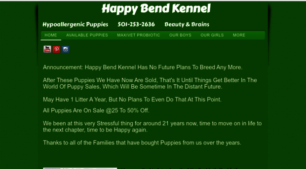 happybendkennel.com