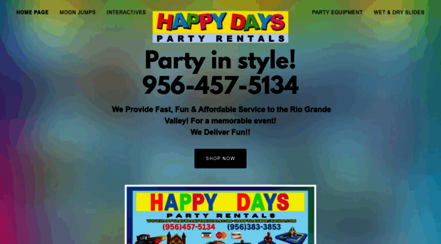 happydayspartyrentals.com