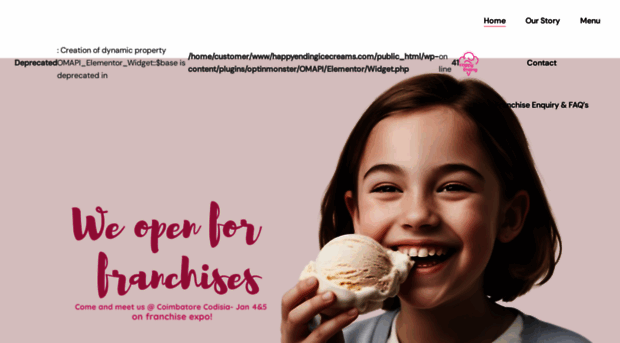 happyendingicecreams.com