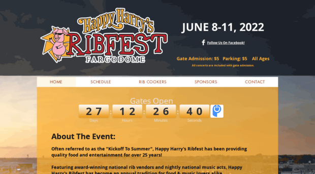 happyharrysribfest.com