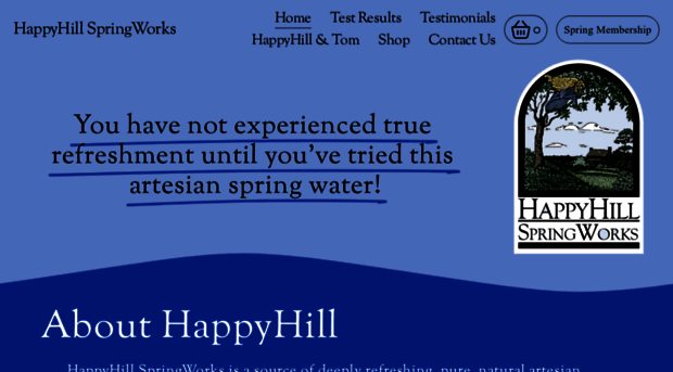 happyhillspringwater.com