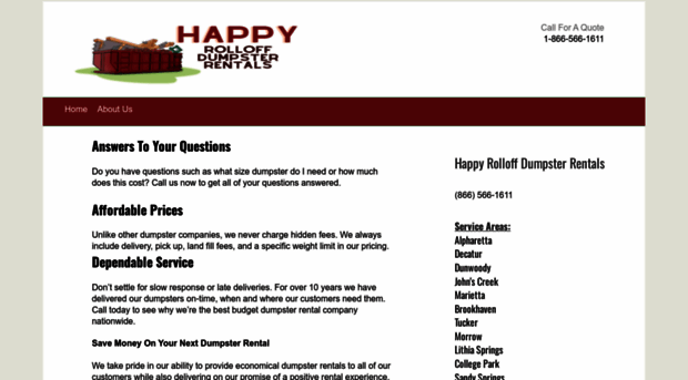 happyrolloffdumpsterrentals.com