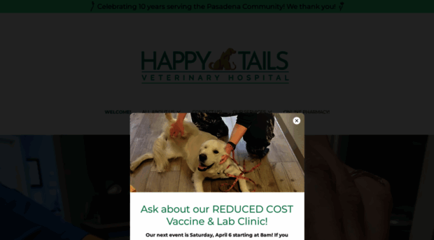 happytailsvethospital.com