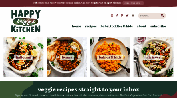 happyveggiekitchen.com