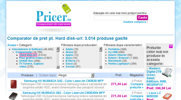 hard-disk-uri.pricer.ro