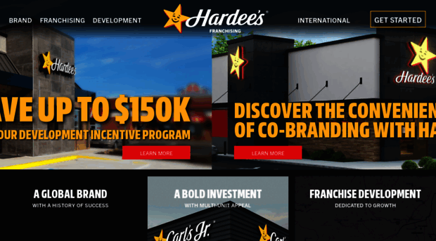 hardeesfranchising.com