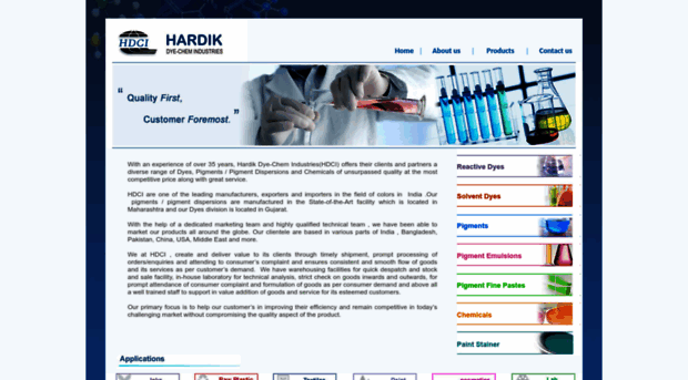 hardikdyechem.com