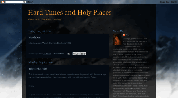 hardtimesandholyplaces.blogspot.com