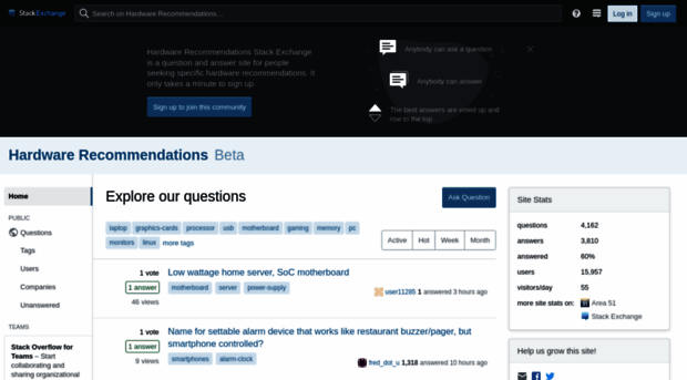 hardwarerecs.stackexchange.com