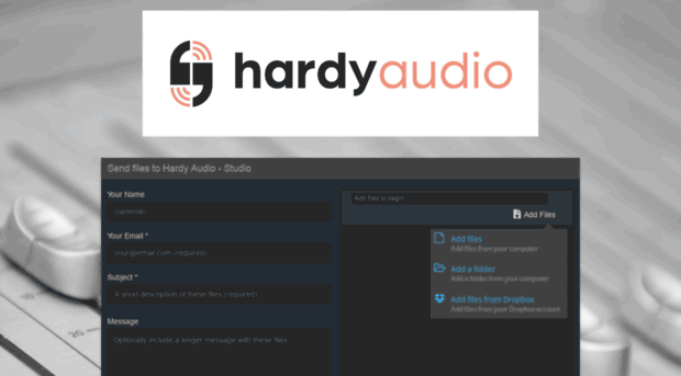 hardyaudio.digitalpigeon.com