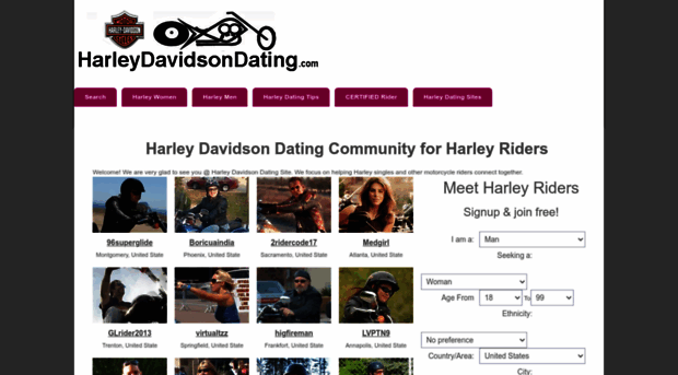 harleydavidsondating.com